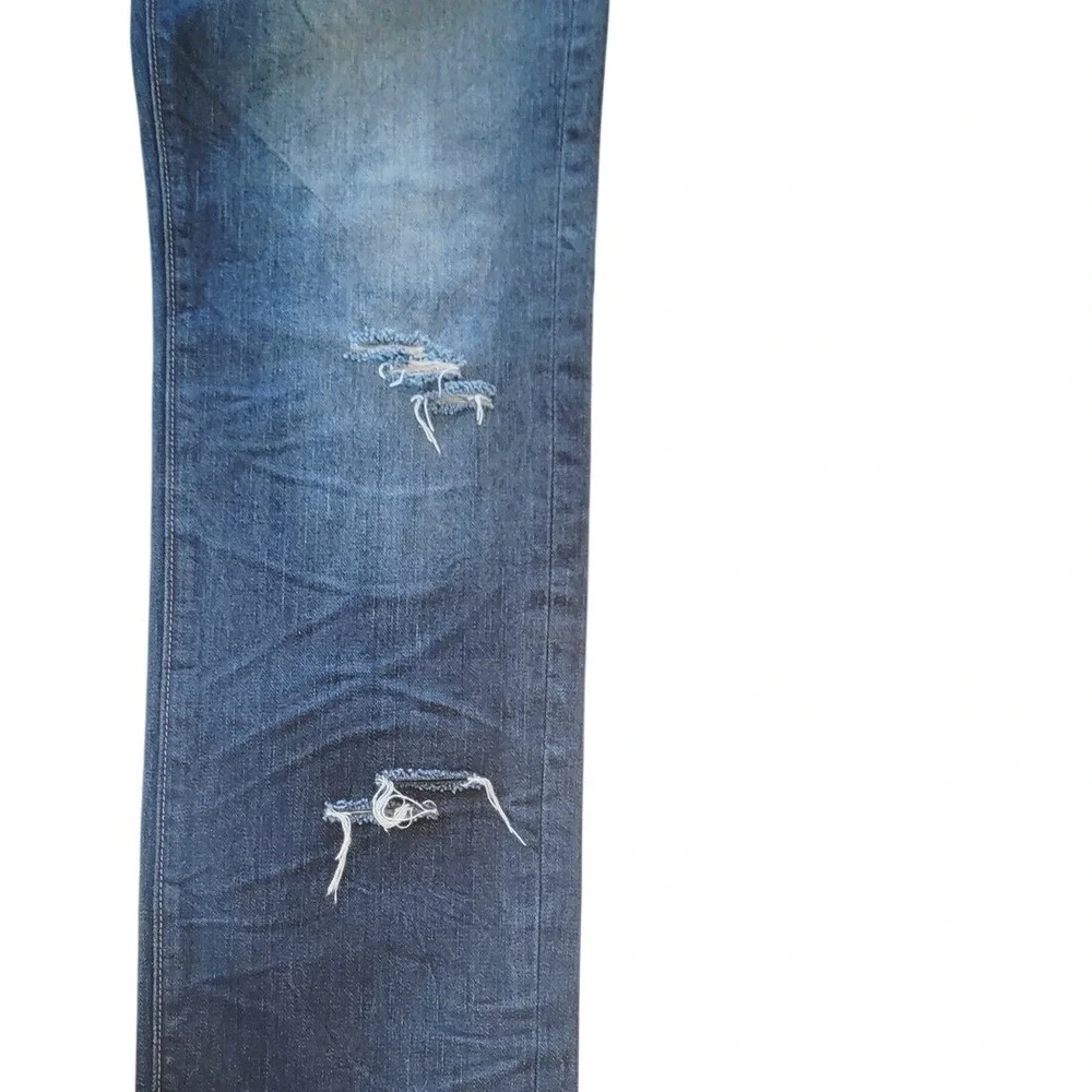True Religion Geno Men's 32 Relaxed Slim Distressed Denim‎ Jeans USA Made